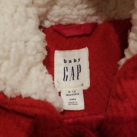 Baby Gap Girls Red Bear Coat - Picture 3 of 8